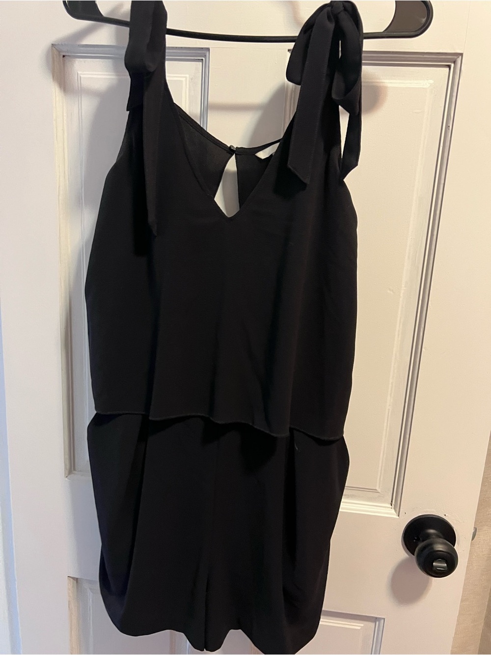 H&M Black Tie-Shoulder Romper